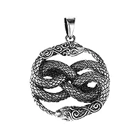 pendentif en forme de serpent en argent sterling 925 n° 330
