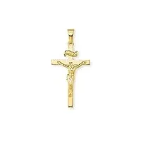 amor pendentif à motif pendentif, or, croix avec corpus, livré dans une boîte cadeau de bijoux, 2020242