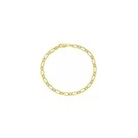 bracelet maille alternée 1/1 or jaune 750/1000