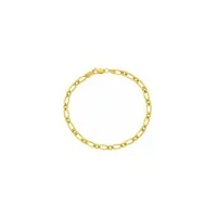 avenuedubijou bracelet maille alternée 1/1 or jaune 750/1000