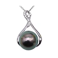jyx aaa+ perles tahiti pendentif or 14k perle qualité aaa véritable 11.5mm collier pendentif perle de culture de tahiti 18 collier perles bijoux femme