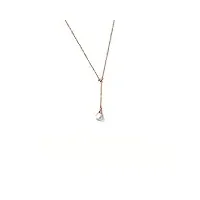 anazoz collier pendentif perle or rose 18 carat fine femme cadeau anniversaire
