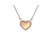 anazoz collier pendentif cœur or rose 18 carat fine femme cadeau anniversaire