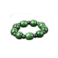 zhibo bracelet jonc pur en jade hétienne naturel pour homme, 18 month, pierre