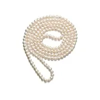 viki lynn collier perle de culture d'eau douce sautoir en perles long qualité aaa 6.0-7.0mm cadeau parfait pour la mère et la dame, 47"/120cm