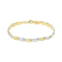 inmaculada romero ir bracelet bicolor gold 18k semi-impression de 19cm. lien mat mick clôture de misplon
