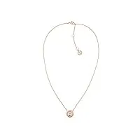 tommy hilfiger jewelry collier pour femme en acier inoxidable or rose - 2780285