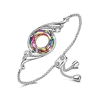 kate lynn bracelet phoenix cadeaux bracelets pour femmes, cristal d'autriche, personnalisés bracelet en cristal, cadeaux pour la fête des mères cadeaux d'anniversaire, avec boîte à bijoux