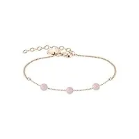 liebeskind bracelet en acier inoxydable 20 cm, 20 cm, acier inoxydable, quartz rose