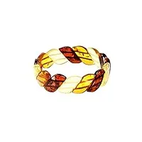 rainbow safety bracelet en ambre authentique de la mer baltique pour femme bijoux ambre véritable (ba08176700)