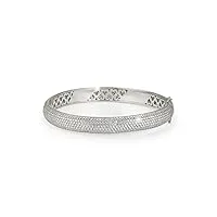 pavels Élégant bracelet pour femme - argent spark - bracelet verrouillable - argent 925 5a - oxyde de zirconium - avec boîte à bijoux de qualité supérieure