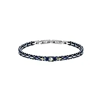 maserati jewels bracelet homme, 22 cm, en acier, céramique, pvd - jm420ati01