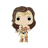 funko funko pop! enamel pin: wonder woman - 1 chance sur 6 d'avoir une variante rare chase - 1 in 12 chance you may find the chase - justice league 2017 pin en Émail - broche fantaisie