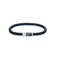 tommy hilfiger jewelry bracelet pour homme en cuir bleu - 2790294