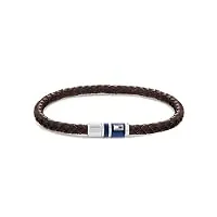 tommy hilfiger jewelry bracelet pour homme en cuir marron - 2790295