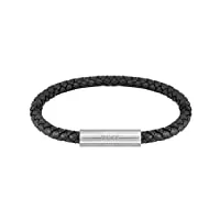 boss jewelry bracelet pour homme collection braided leather noir - 1580152