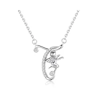 viki lynn collier initiale pour femme en argent sterling 925 alphabets lettre t et collier ange
