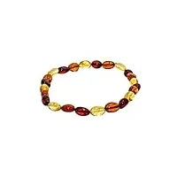 rainbow safety bracelet en ambre authentique de la mer baltique pour femme bijoux ambre véritable (ba35117362)