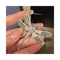 hcma broches pour femmes bijoux de luxe coloré libellule papillon rétro pull cardigan clip chaîne broche bijoux fins livraison directe