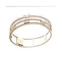 bracelet femme argent rose zircons largeur 12 mm mesure 58 mm salvatore argent