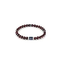 tommy hilfiger jewelry bracelet pour homme de perles en bois marron - 2790324