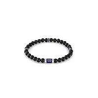 tommy hilfiger jewelry bracelet pour homme de perles en bois noir - 2790323