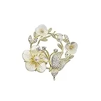 yunhome broche epingle broches pins pince À châle naturel seashell broche circulaire broche poitrine pin Élégant atmosphère pull cheongsace accessoires sauvages