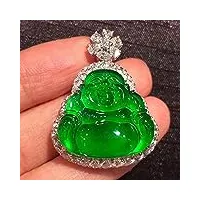 lvyan pendentif en jade bouddha vert glace émeraude hommes femmes n aaa pendentifs en jadéite bouddhas amulette cadeaux breloques bijoux