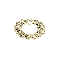 breil - women's bracelet hyper collection tj3041 - bijoux pour femme - bracelet en acier pour femme, avec finition miroir, or - longueur réglable jusqu'à 21 cm