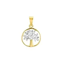 pendentif amor à motif, unisexe, pour femmes et hommes, 1,9 cm, bicolore, arbre de vie, livré en boîte cadeau de bijoux, 2013391