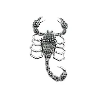 deicate broche scorpion gecko animal pins broche pour femmes hommes enfants revers vêtements sac accessoires bijoux, strass métal, non connu, nickel, métal, strass, non connu
