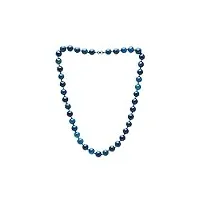 treasurebay collier fait à la main en pierres précieuses naturelles de 10 mm pour femme, gemme, agate