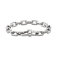 emporio armani bracelet pour homme fashion, l : 185mm, w : 13mm bracelet en acier inoxydable argenté, egs2865040