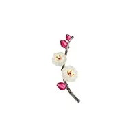 broches et pins broche de prune corsage de tempérament rétro haut de gamme, pique-à-dessus cardigan cardigan pin, cadeau de mode de fleur de prune chic pour les femmes filles accessoire bijou