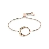 calvin klein bracelet en chaîne pour femme collection warped rings - 35000005