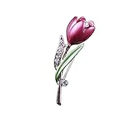 np broches broches pour dames broches artisanales boutons d'écharpe broches et épingles fantaisie broches tulipes à la mode avec diamants