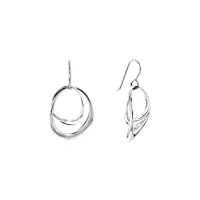 calvin klein pendants d'oreilles pour femme collection warped rings - 35000004