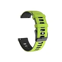 bracelet de rechange en silicone pour montre connectée coros pace 2 sport 42 mm correa (couleur : 5, taille : 20 mm)