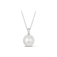 pendentif en perle de culture d'akoya du japon, taille 8.5-9 mm, lustre et haute qualité orientale, blanche et ronde