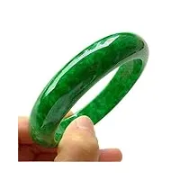 yellcn naturel emeraude jade jade bracelet femmes hommes véritif certified certified pierre jadee bangles fashion bijoux accessoires for dames (gem color : 60mm)