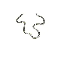 diesel collier pour hommes en acier, longueur : 500-550mm, largeur : 7mm, hauteur : 2.95mm collier en acier inoxydable bicolore, dx1355931