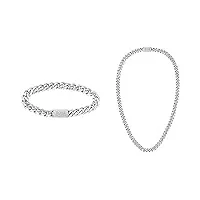 boss jewelry collier à maillons pour homme collection chain link (le logo peut varier) - 1580142