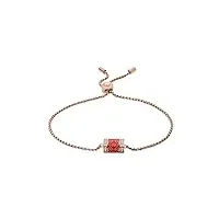 armani - bracelet essential en acier inoxydable doré rose avec verre pour femme egs2894221