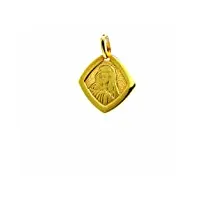 pegaso gioielli - pendentif pour femmes en or jaune 18kt (750) pendentif médaille religieuse avec madone