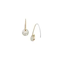 skagen boucles d'oreilles pour femmes agnethe, l : 13mm boucles d'oreilles en acier inoxydable doré, skj1582710