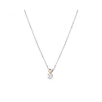 collier roberto giannotti femme lux12_0, or blanc