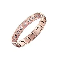 bracelet magnétique titane or rose
