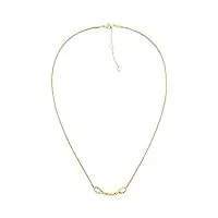 tommy hilfiger jewelry collier pour femme en acier inoxidable or jaune - 2780734