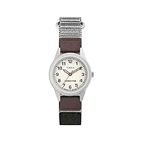 timex expedition bracelet en tissu rapide pour femme 26 mm avec montre en cuir marron tw4b25700
