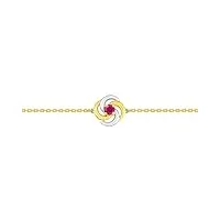 bracelet or 18 carats rubis - bijoux femme luxe - joaillerie française